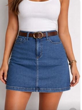 Lee Classic Blue Denim Skirt